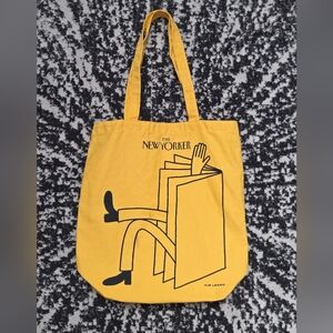 The New Yorker Limited Edition Yellow Canvas Tim Lahan Tote